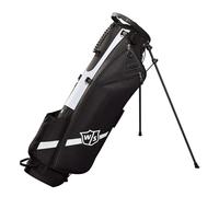 Wilson Sac de golf, W/S QS Quiver Stand Bag, Sac de Transport/Trolley, 4 compartiments pour divers clubs de golf, accessoires de golf pour femmes et hommes, Noir / Blanc