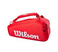 Wilson Super Tour Housse De Raquette Lot De 9 , Couleur: rouge , Taille: nosize