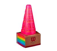 Wilson Safe Cones Multi 12PK Poignées de Tennis et Autres Adulte Unisexe, Taille