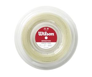 WILSON Sensation Cordages Unisex-Adult, Clear, Reel 200 m | Cordage multifilament ménageant le bras en bobine 200m pour un confort amélioré, de la durabilité et une excellente valeur