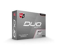 Wilson Staff Balles de Golf, Duo Soft, 12 Balles, Blanc, WGWP50050