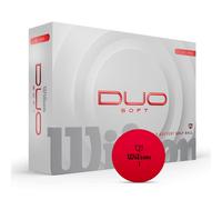 Wilson Staff Duo Soft 2025 12 Balles De Golf Rouge