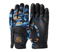 Wilson FIT All Golf Gloves Unisex-Youth, Bleu/Orange, One Size