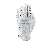 Wilson Staff Gant de Golf pour Femme, Grip Plus, Fabrication Multi-Tissus, Taille : L, Main Gauche, LLH, Coloris : Blanc, WGJA00101L