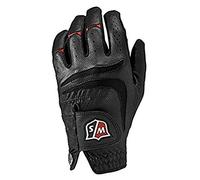 Wilson Staff Gant de Golf pour Homme, Grip Plus, Fabrication Multi-Tissus, Taille : S, Main Gauche, MLH, Coloris : Noir, WGJA00103S