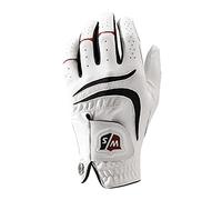 WILSON Staff Gant de Golf pour Homme, Grip Plus, Fabrication Multi-Tissus, Taille : S, Main Gauche, MLH, Coloris : Blanc, WGJA00680S