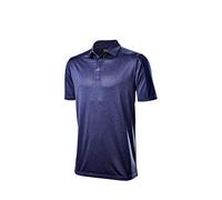 Wilson Staff Homme Polo de Golf, WILSON STAFF 2 TONE POLO, Polyester, Bleu, Taille XL, WGA700733XL