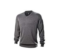 Wilson Staff Homme Pull de Golf, Col en V, WILSON STAFF V NECK SWEATER, Laine/Acrylique, Gris, Taille L, WGA700725LG