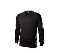 Wilson Staff Homme Pull de Golf, Col en V, WILSON STAFF V NECK SWEATER, Laine/Acrylique, Noir, Taille XL, WGA700724XL