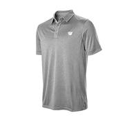 Wilson Staff Polo de Golf pour Homme, Stripe Heather Polo, Manches Courtes, Polyester/élasthane