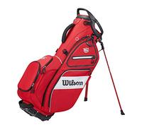 Wilson Staff Sac de Golf, EXO II Carry Bag, Sac Trépied, Rouge/Blanc, Support Intégré, 2,3 kg, WGB6600RD