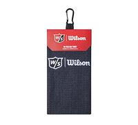 WILSON Staff Unisexe Serviette de Golf, Pliage Triple, TRI Fold, Microfibre, Noir, Taille Unique, WGA9000102