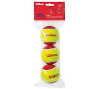 Wilson Balles de tennis Starter Red WRT137001 - Paquet de 3 jaune/rouge pour enfants