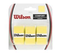Wilson Bande de maintien Overgrip Pro WRZ4014YE Unisexe Jaune 3 pièces Taille unique