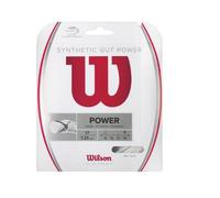 Wilson Synthetic Gut Power Jeu de Cordes de Tennis Blanc 17 m
