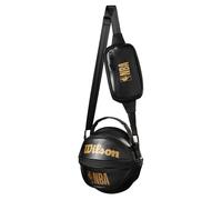 Wilson Sac pour ballon de basket NBA 3 In 1 pour 1 ballon – Noir/Or – Mixte/Adulte
