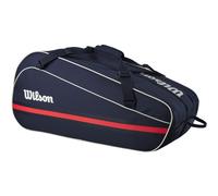 Wilson Housse de raquettes Team 6PK 2025 Thermo Bleu marine - Poche spacieuse, sangle ajustable