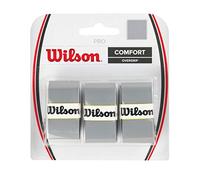 WILSON Tennis Pro Lot de 3 poignées pour Raquette, Mixte, WRZ4014SI, Argenté.