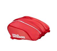 Wilson Tour Red, Sac de Padel, Large Espace, Bouclier Thermoguard pour Protéger les Objets de Valeur, Facile à Transporter avec des Sangles Réglables, Couleur : Rouge