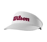 Wilson Tour Visor Visière, Blanc/Rouge, Taille Unique Homme