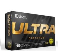 Wilson Ultra Distance 15 Balles De Golf Jaunes