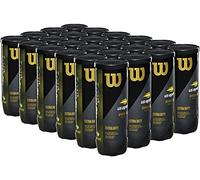 WILSON US Open Lot de 72 balles de tennis extra résistantes avec étui de 24 canettes