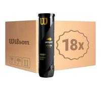 Wilson US Open PassaTennis Logo Ballon 18x4 pcs. Jaune ONE-SIZE