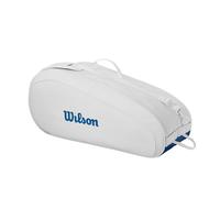 Wilson US Open Team Sac pour Raquette de Tennis - Peut contenir jusqu'à 6 Raquettes, Blanc/Bleu