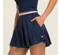 Wilson Vélocité Plissé Doublé Short Bleu Marine L
