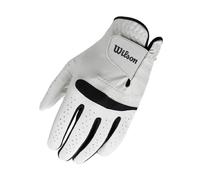 Wilson WGJA00064M Gant de Golf, Taille M, Main Gauche, MLH, Feel Plus, Homme, Blanc, Medium
