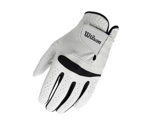 WILSON WGJA00064ML Homme Gant de Golf, Taille ML, Main Gauche, MLH, Blanc, Feel Plus