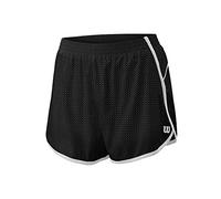 Wilson Women's Shorts, Competition Woven 3.5 Short, Polyester/Spandex, Blue/Green (Majolica Blue/DK Citron), Size S, WRA775411SM