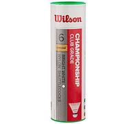 Wilson Volants de badminton Championship 77 – Plastique/Liège – 3 unités Multicolore