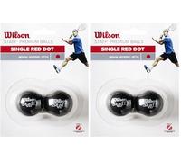 Wilson WRT618400 Balle de Squash, Staff, Tube de 3, Bleu, Noir