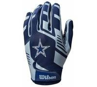 Wilson Gants NFL TEAM SUPER GRIP, Taille Unique pour Adolescents, Silicone/Lycra-Stretch