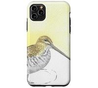 Wilson's Snipe Aquarelle Oiseau Portrait Coque pour iPhone 11 Pro Max