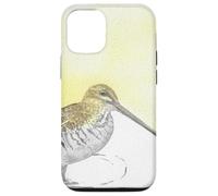 Wilson's Snipe Aquarelle Oiseau Portrait Coque pour iPhone 12/12 Pro