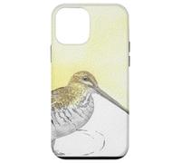 Wilson's Snipe Aquarelle Oiseau Portrait Coque pour iPhone 12 Mini