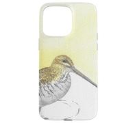 Wilson's Snipe Aquarelle Oiseau Portrait Coque pour iPhone 15 Pro Max