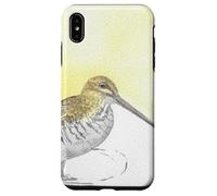 Wilson's Snipe Aquarelle Oiseau Portrait Coque pour iPhone XS Max