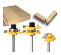 Wilsonzin Fraise à Rainurer - Outil de Travail du Bois, Mèche De Toupie à Rainure De 6 mm, Percussion à Languette pour Menuiserie