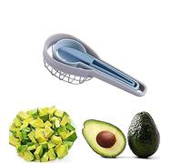 Wilsonzin Trancheuse D'Avocat Polyvalent Coupe Avocat 3 En 1 Eplucheur D'Avocat Coupe Lamelle Avocat Coupe Tranche Avocat Pour Avocat, Mangue, Kiwi,Éplucher Et Dénoyauter Les Fruits Bleu
