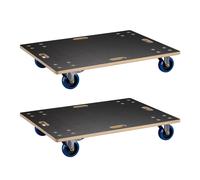Wiltec 2 chariots de transport 800 x 600 mm, capacité de charge 800 kg