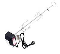 WilTec 2X Fourches Tournebroche BBQ 82cm 230V Acier Fin Grillade Rôtisserie Barbecue Accessoire Cuisine Légumes