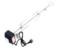 Wiltec 2x Fourches Tournebroche BBQ 82cm 230V Acier fin Grillade Rôtisserie Barbecue Accessoire cuisine Légumes