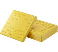 Wiltec 4x Cale de support carrée pour stabilisateur de 5e roue et pour crics 218 x 218 x 10 mm, Cale pour stabilisateur télescopique ou remorque, camping-car, caravane