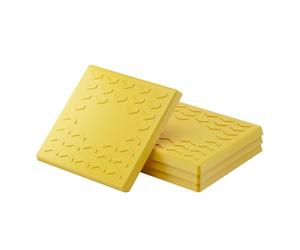 WilTec 4X Cale de Support carrée pour stabilisateur de 5e Roue et pour crics 218 x 218 x 10 mm, Cale pour stabilisateur télescopique ou remorque, Camping-Car, Caravane