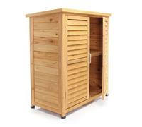 Wiltec Abri de Jardin - 870 x 465 x 916 mm - en Bois d’Épicéa - avec 2 Portes - Cabane Remise pour Rangement Outils pour Jardin, Terrasse & Balcon