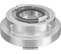 Wiltec Accouplement réducteur Storz C/52 mm à D/25 mm – 46 x 98 x 98 mm – en Aluminium – avec Manchon 120° – Raccord pour Tuyaux pompier Irrigation Arrosage Lance incendie