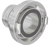 Wiltec Accouplement Storz C/52 mm – 101 x 98 x 98 mm – en Aluminium – avec long Manchon rotatif 120° – Raccord pour Tuyaux pompier Irrigation Arrosage Lance incendie